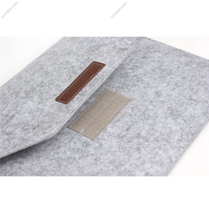 Чохол - конверт з повсті xVibe для MacBook ноутбука планшета 15"-16.2" Light Grey