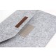 Чохол - конверт з повсті xVibe для MacBook ноутбука планшета 15"-16.2" Light Grey