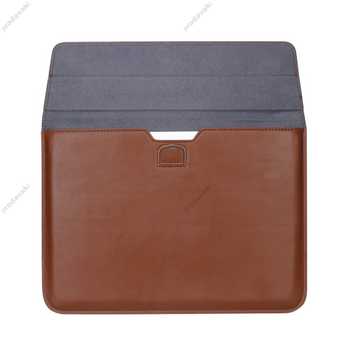 Чохол-конверт-підставка xVibe Leather PU для MacBook ноутбука планшета 13"-14.2" Brown