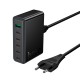 Мережевий зарядний пристрій HOCO C152A Modern PD 6-port desktop charger 70W Black