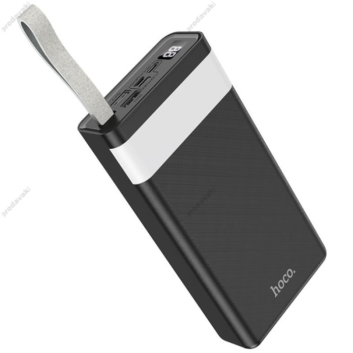 Повербанк портативний акумулятор Power bank Hoco J73 Powerful 30000 mAh Black