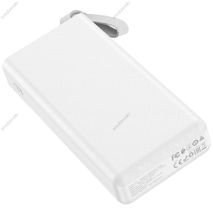 Повербанк портативний акумулятор Power Bank Hoco J73 Powerful 30000 mAh White