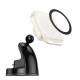 Автомобільний тримач із бездротовою зарядкою Hoco HW18 Crystal magnetic center console White