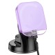 Автомобільний тримач із бездротовою зарядкою Hoco HW18 Crystal magnetic center console Purple