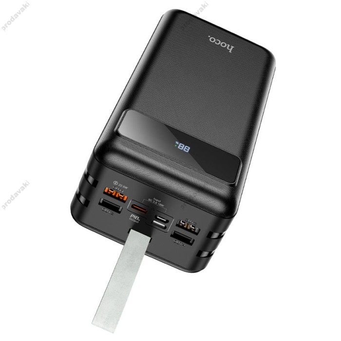 Повербанк портативний акумулятор Power bank Hoco J86B Powermaster 22.5W 60000mAh Black