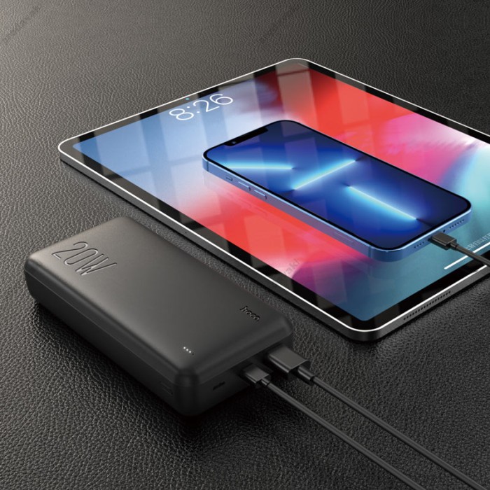 Повербанк портативний акумулятор Power bank Hoco J87A Tacker 20W 20000 mAh Black