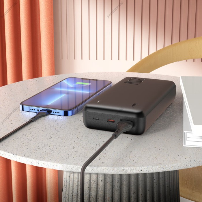 Повербанк портативний акумулятор Power bank Hoco J87A Tacker 20W 20000 mAh Black