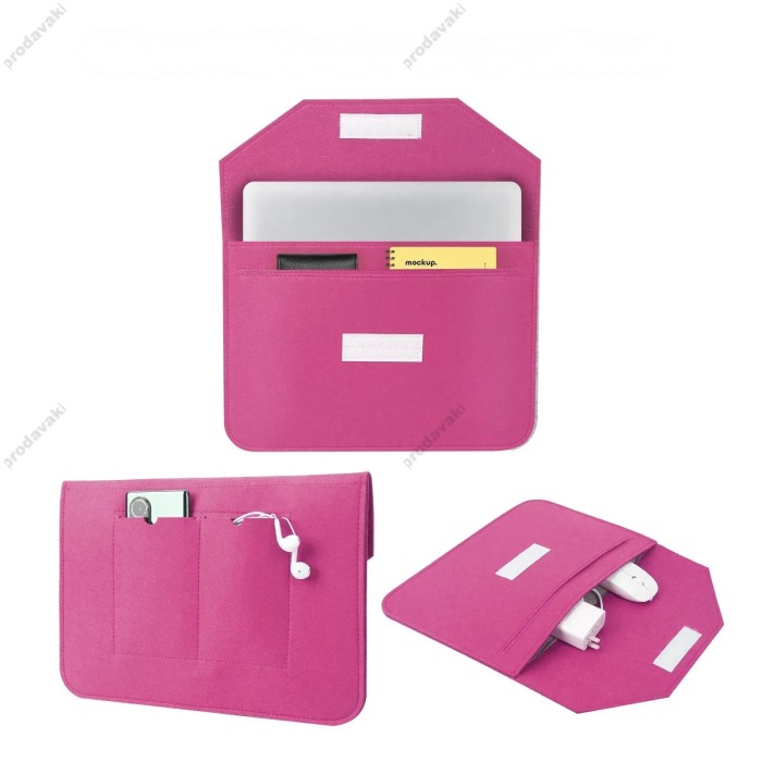 Чохол - конверт із повсті ZAMAX для MacBook ноутбука планшета 13"-14.2" Candy