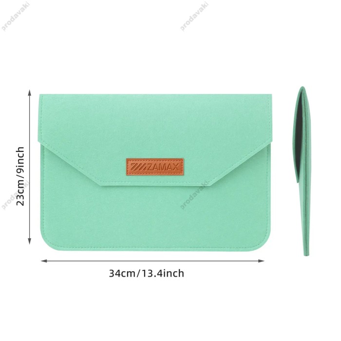 Чохол - конверт із повсті ZAMAX для MacBook ноутбука планшета 13"-14.2" Mint