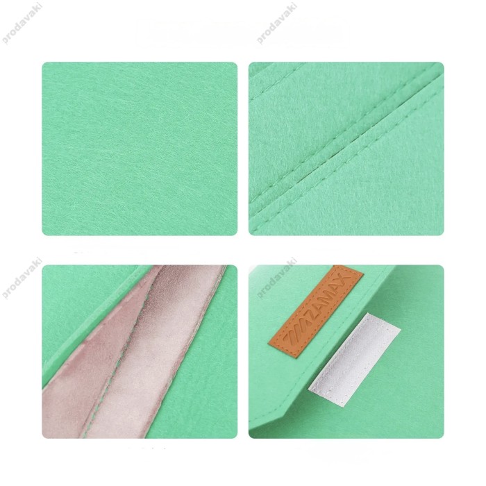 Чохол - конверт із повсті ZAMAX для MacBook ноутбука планшета 13"-14.2" Mint