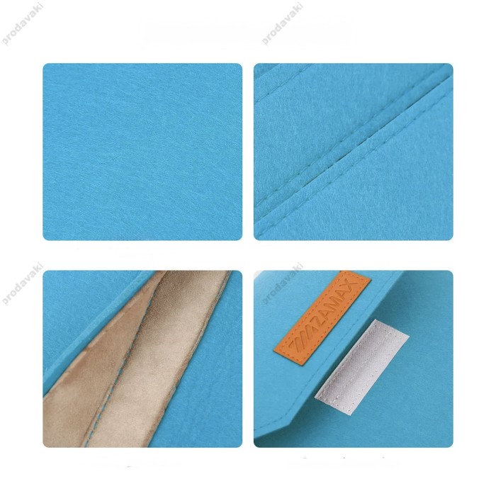 Чохол - конверт із повсті ZAMAX для MacBook ноутбука планшета 13"-14.2" Sky Blue