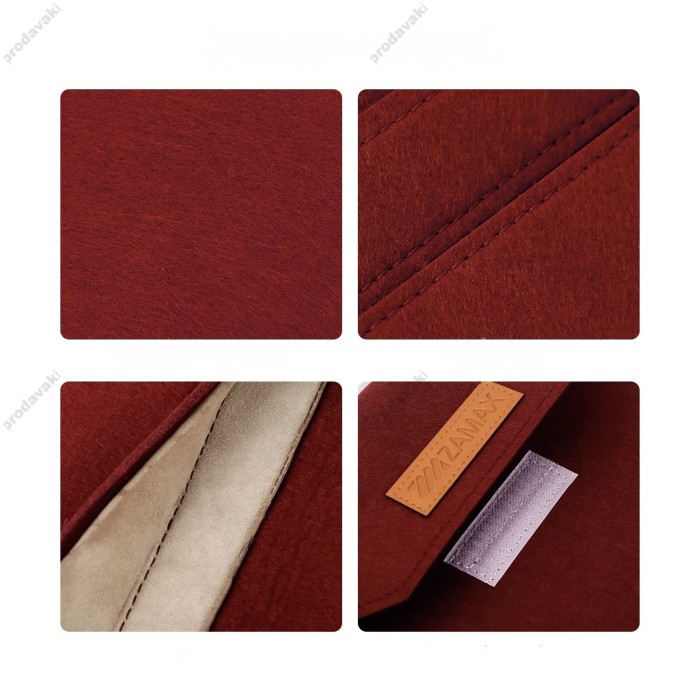 Чохол - конверт із повсті ZAMAX для MacBook ноутбука планшета 13"-14.2" Marsala