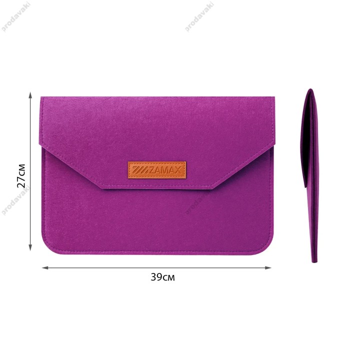 Чохол - конверт із повсті ZAMAX для MacBook ноутбука планшета 13"-14.2" Purple