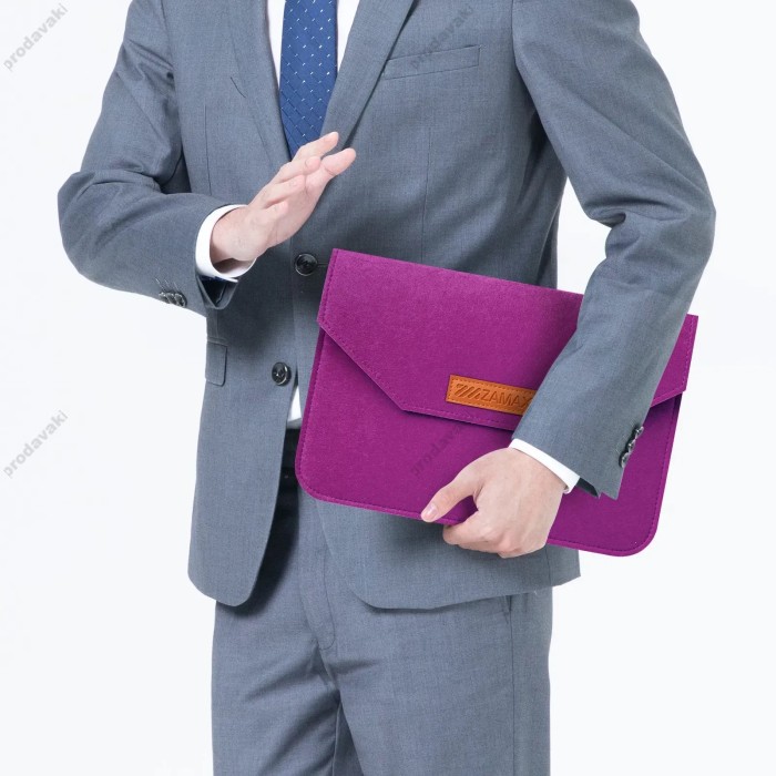 Чохол - конверт із повсті ZAMAX для MacBook ноутбука планшета 13"-14.2" Purple