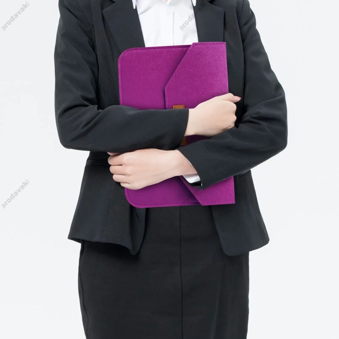 Чохол - конверт із повсті ZAMAX для MacBook ноутбука планшета 13"-14.2" Purple