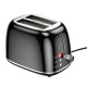 Тостер Hoco HJD11A Kitchen retro toaster 850W 38mm slot 6 levels Black