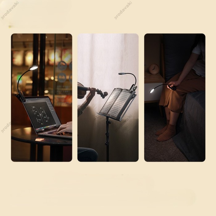 Настільна лампа BASEUS Comfort Reading Mini Clip Lamp (DGRAD-0G)