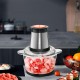 Електричний подрібнювач HOCO HA05A Kitchen electric meat grinder 2L Silver