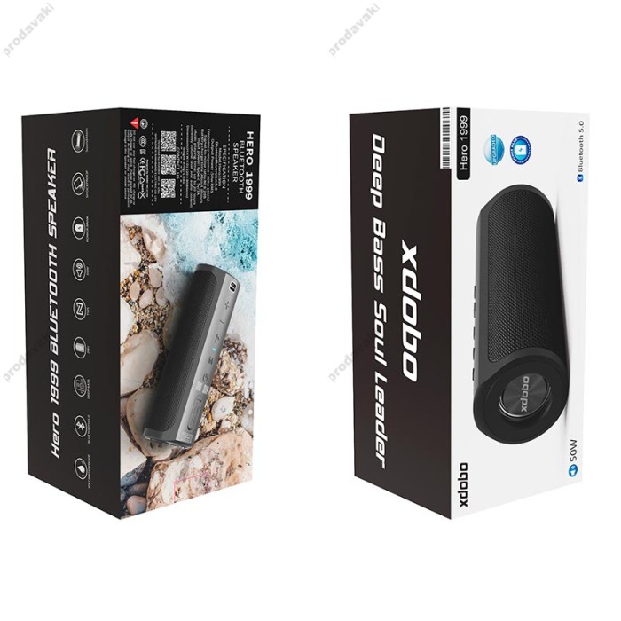 Портативна колонка Bluetooth Xdobo Hero 1999 IPX7 BT5.0 TWS 50W black