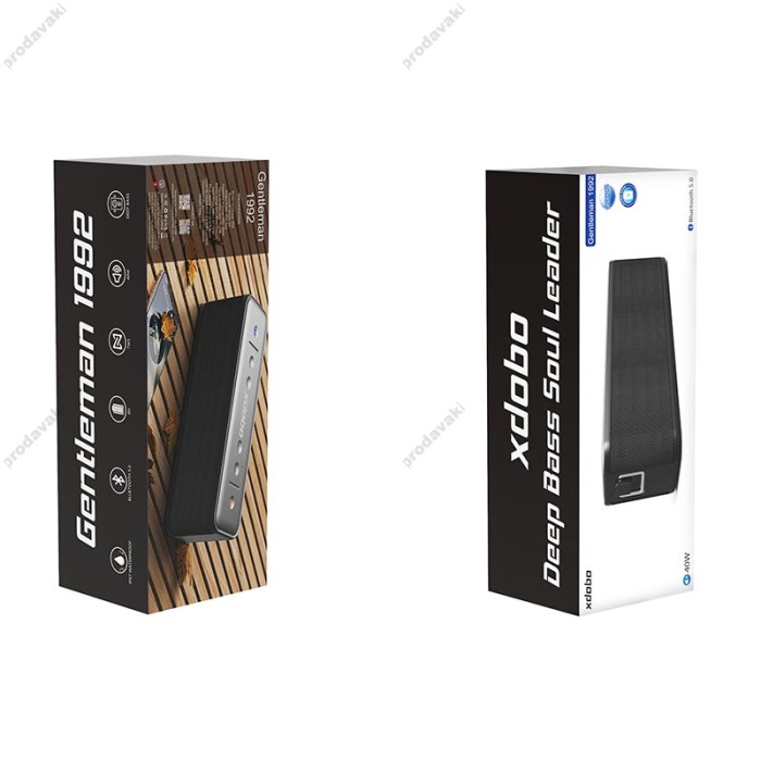 Портативна колонка Bluetooth Xdobo Gentelman 1992 IPX7 BT5.0 TWS 40W black