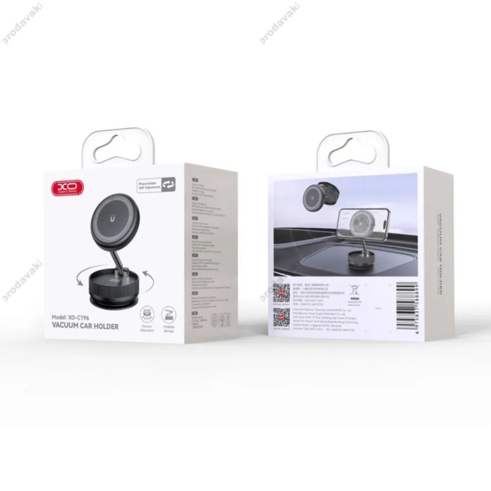 Автомобільний тримач XO C196 Smartphone Car Holder Black