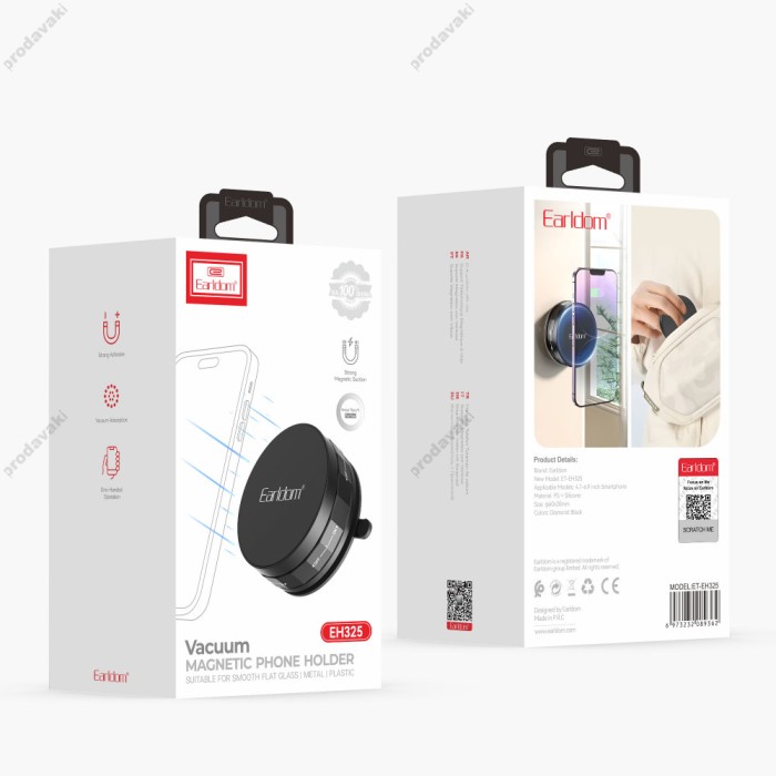 Автомобильный держатель Earldom ET-EH325 Smartphone Car Holder Black