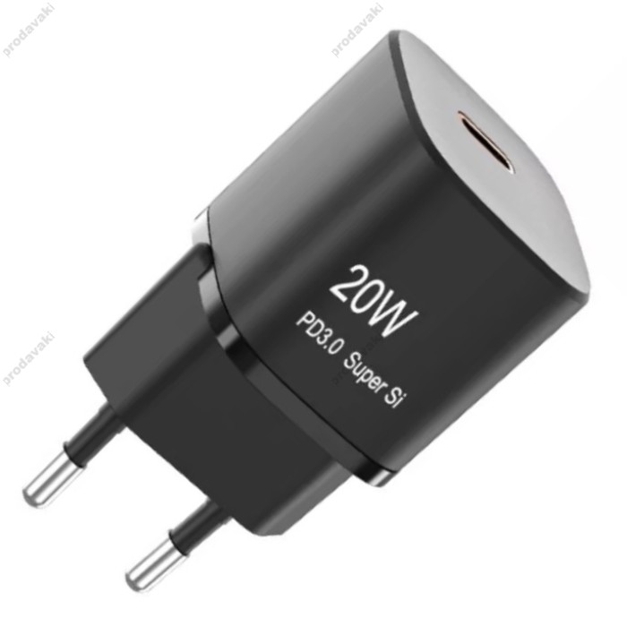 Мережевий зарядний пристрій Veron TC-099 20W Black