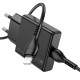 Мережевий зарядний пристрій HOCO N37 Delgado port charger Lightning cable 20W Black