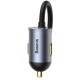 Автомобільний зарядний пристрій Baseus Share Together PPS multi-port Fast charging car 120W 2U+2C Grey CCBT-A0G