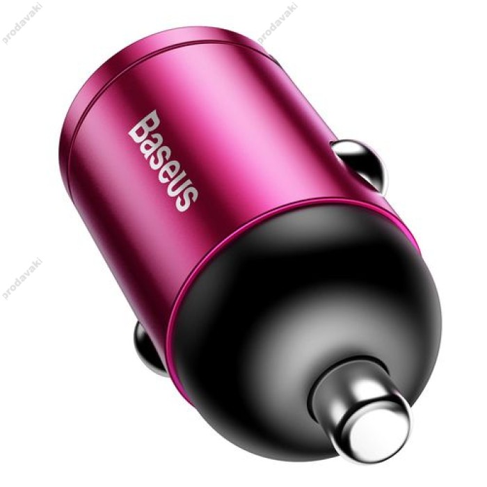Автомобільний зарядний пристрій Baseus Tiny Star Mini Quick Charge Car 30W Pink VCHX-A04