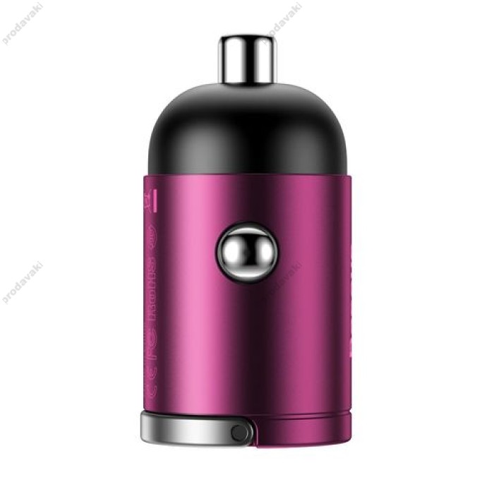 Автомобільний зарядний пристрій Baseus Tiny Star Mini Quick Charge Car 30W Pink VCHX-A04