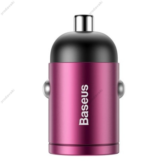 Автомобільний зарядний пристрій Baseus Tiny Star Mini Quick Charge Car 30W Pink VCHX-A04