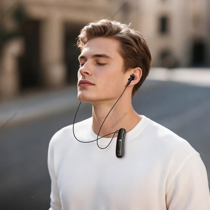 Бездротові Bluetooth навушники Hoco ES77 Graceful lavalier earphones BT 5.4 Black