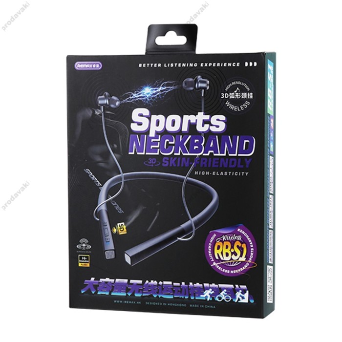 Бездротові Bluetooth навушники Remax RB-S1 BT 5.1 Black