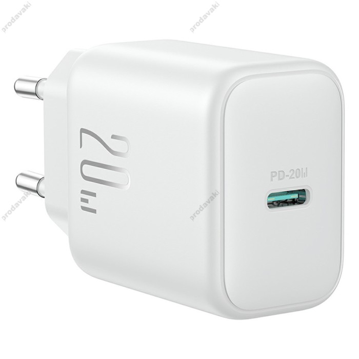 Мережевий зарядний пристрій JoyRoom JR-TCF20 Lightning cable 20W White