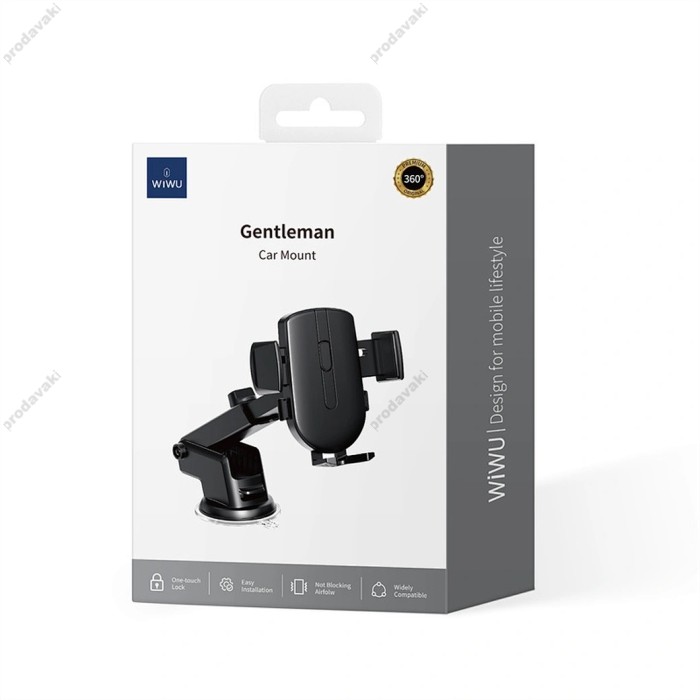 Автомобільний тримач WiWU Wi-CH054 Gentleman Car Mount Black