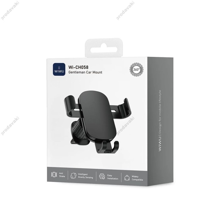 Автомобільний тримач WiWU Wi-CH058 Gentleman Car Mount Black