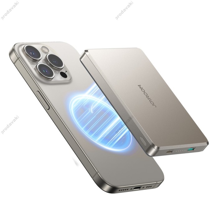 Повербанк портативний акумулятор Power bank Joyroom JR-PBM08 Pro MagSafe магнітний 10000 mAh Titanium