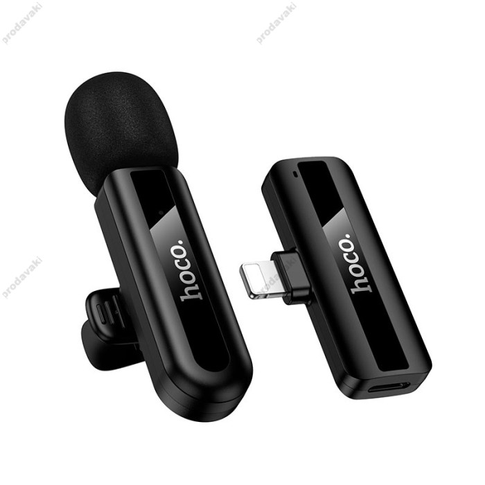 Бездротовий мікрофон Hoco L20 iPhone Lightning Fair wireless microphone Black