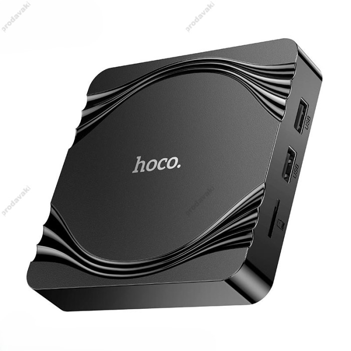 Android TV приставка Hoco DQ10 Navio WiFi HD TV box Black