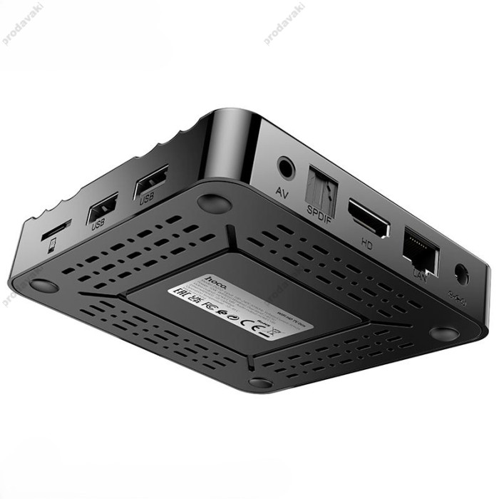Android TV приставка Hoco DQ10 Navio WiFi HD TV box Black