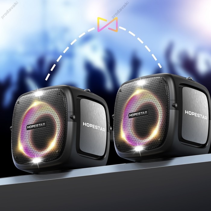 Портативна колонка Bluetooth HOPESTAR Party One 80W Black