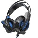 Дротові навушники HOCO W102 gaming Cool tour headphones LED Black-blue