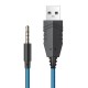 Дротові навушники HOCO W102 gaming Cool tour headphones LED Black-blue