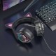 Дротові навушники HOCO W107 Cute cat luminous cat ear gaming headphones Phantom