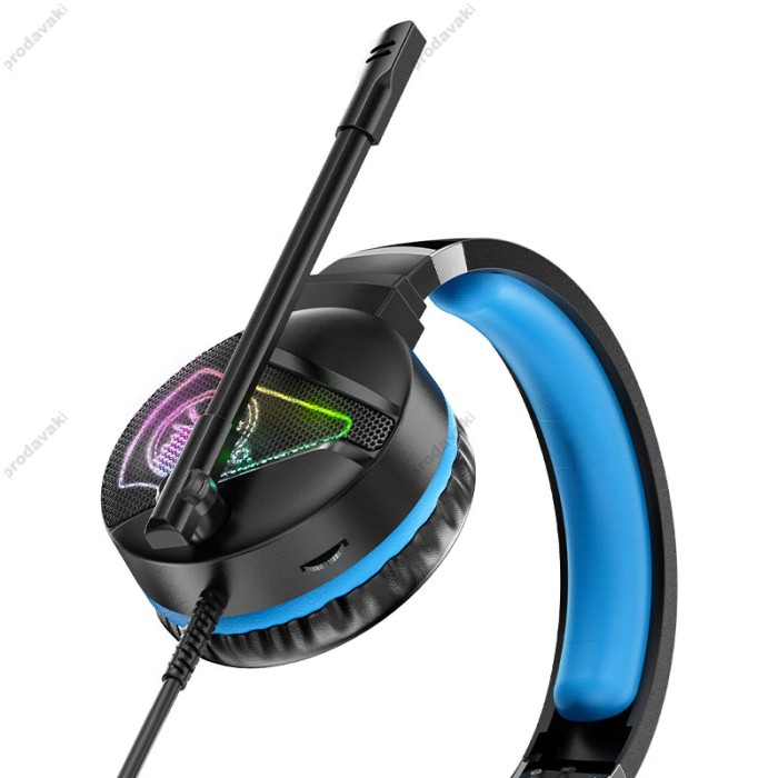 Дротові навушники HOCO W104 Drift Gaming Black-blue