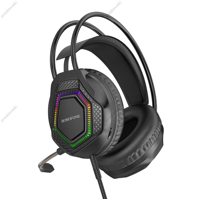 Дротові навушники BOROFONE BO105 Thunder gaming headphones with mic Black