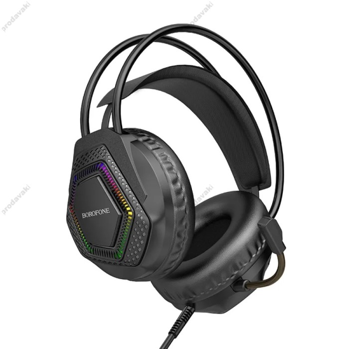 Дротові навушники BOROFONE BO105 Thunder gaming headphones with mic Black