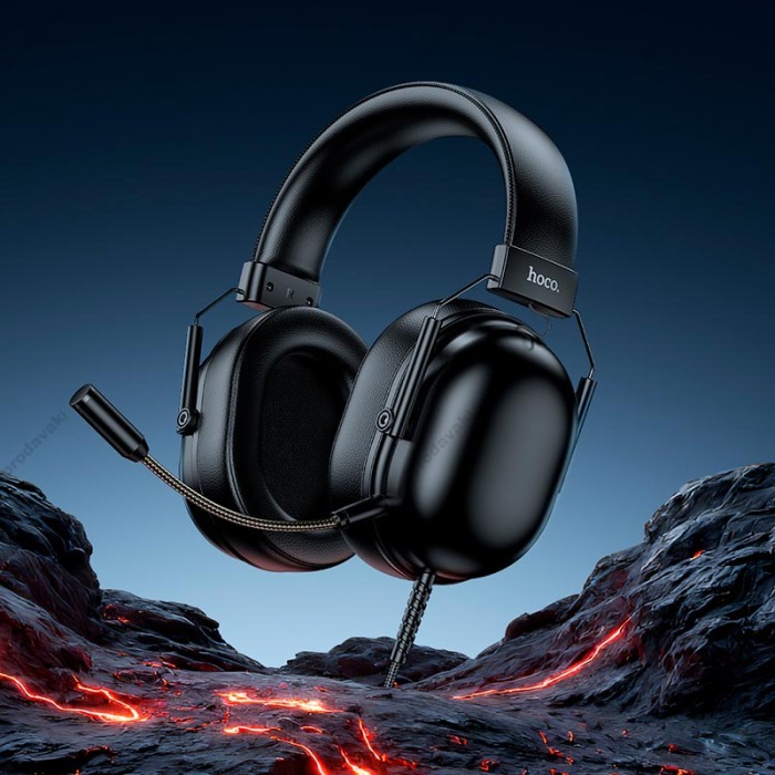 Дротові навушники HOCO W113 Dynamic channel gaming headphones USB 7.1 Black