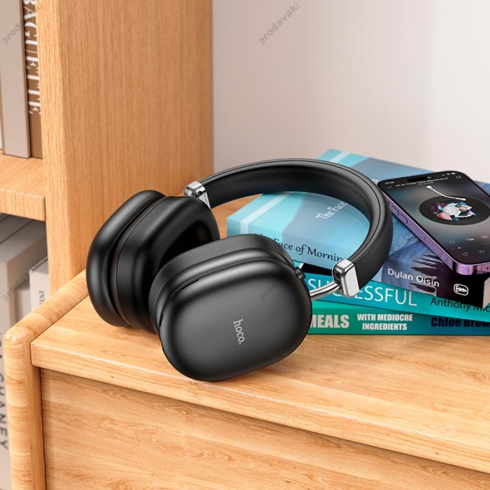 Бездротові Bluetooth навушники Hoco W35 Max Auspicious ANC noise reduction BT 5.4 Black